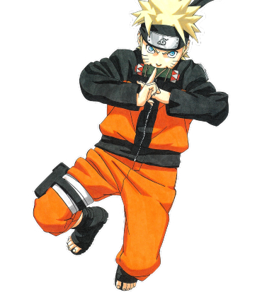 naruto è in posizione per scagliare un colpo - nerdface