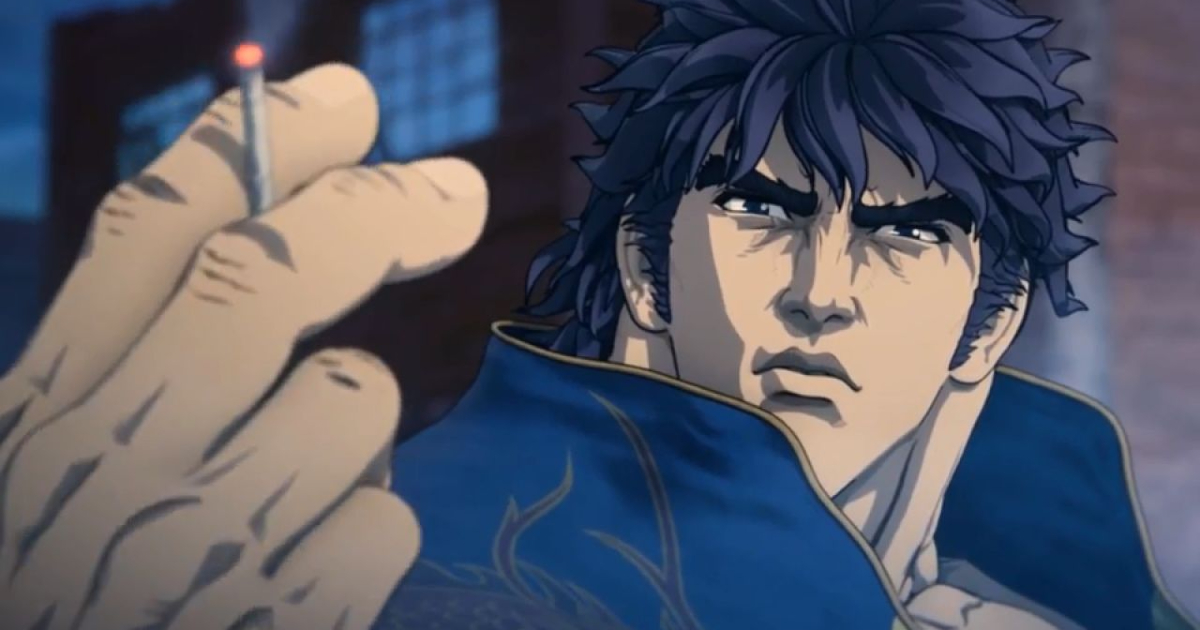 kenshiro mostra la sigaretta in regenesis - nerdface