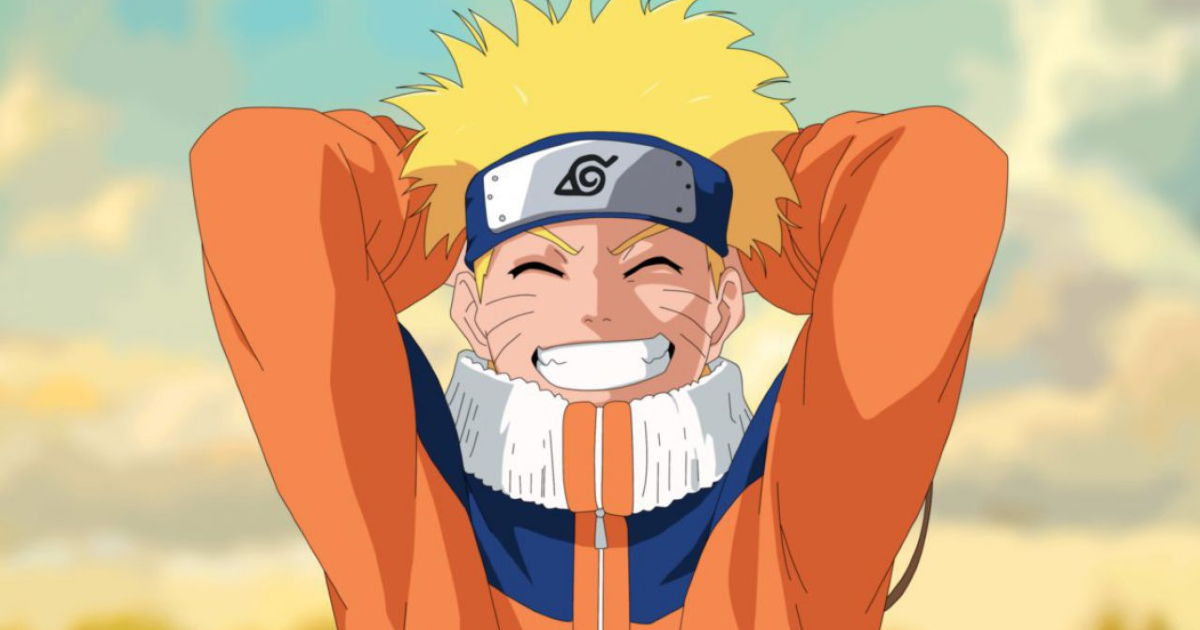 naruto sorride e si tiene la testa - nerdface