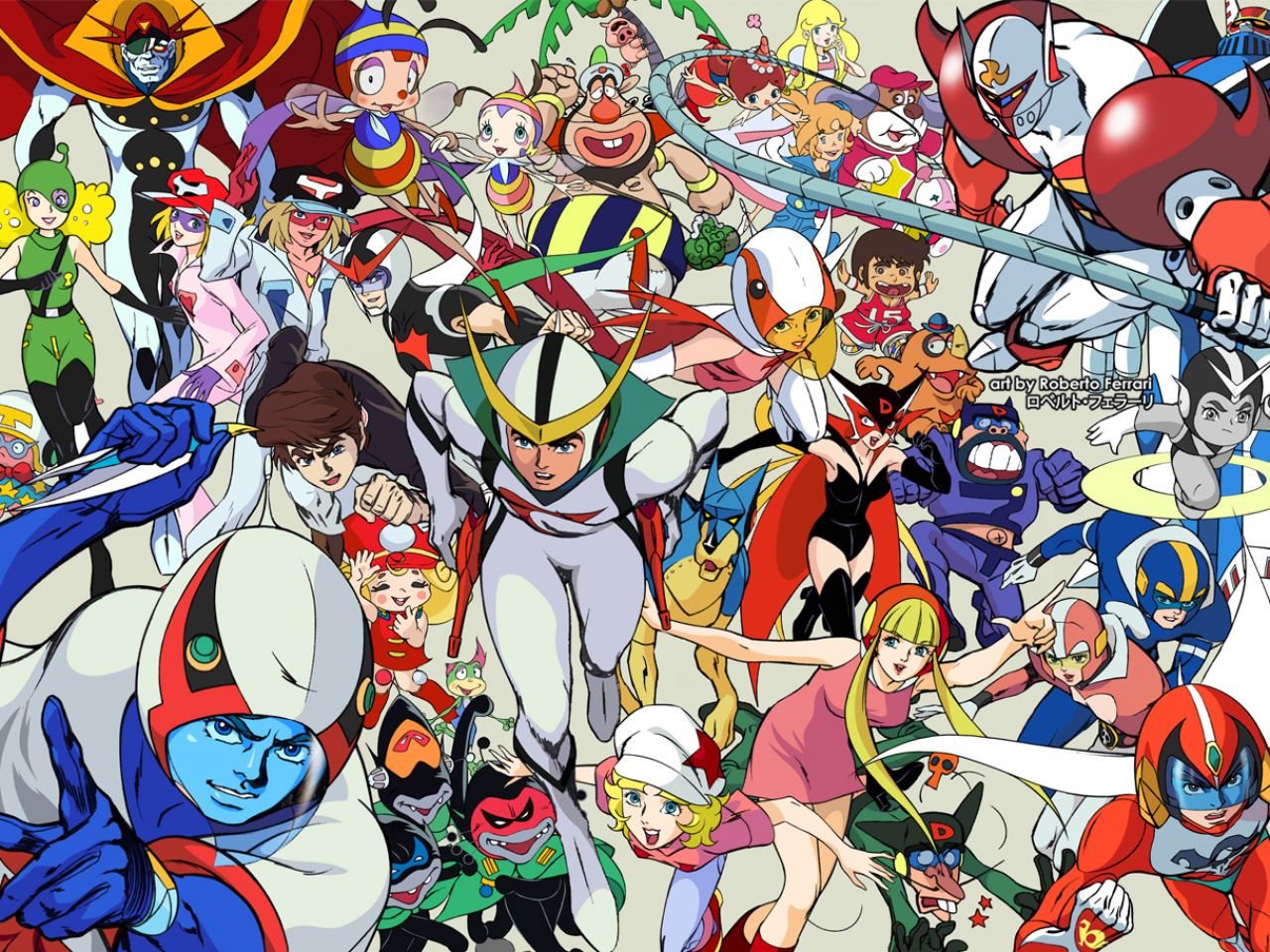 tutti gli eroi della tatsunoko riuniti - nerdface