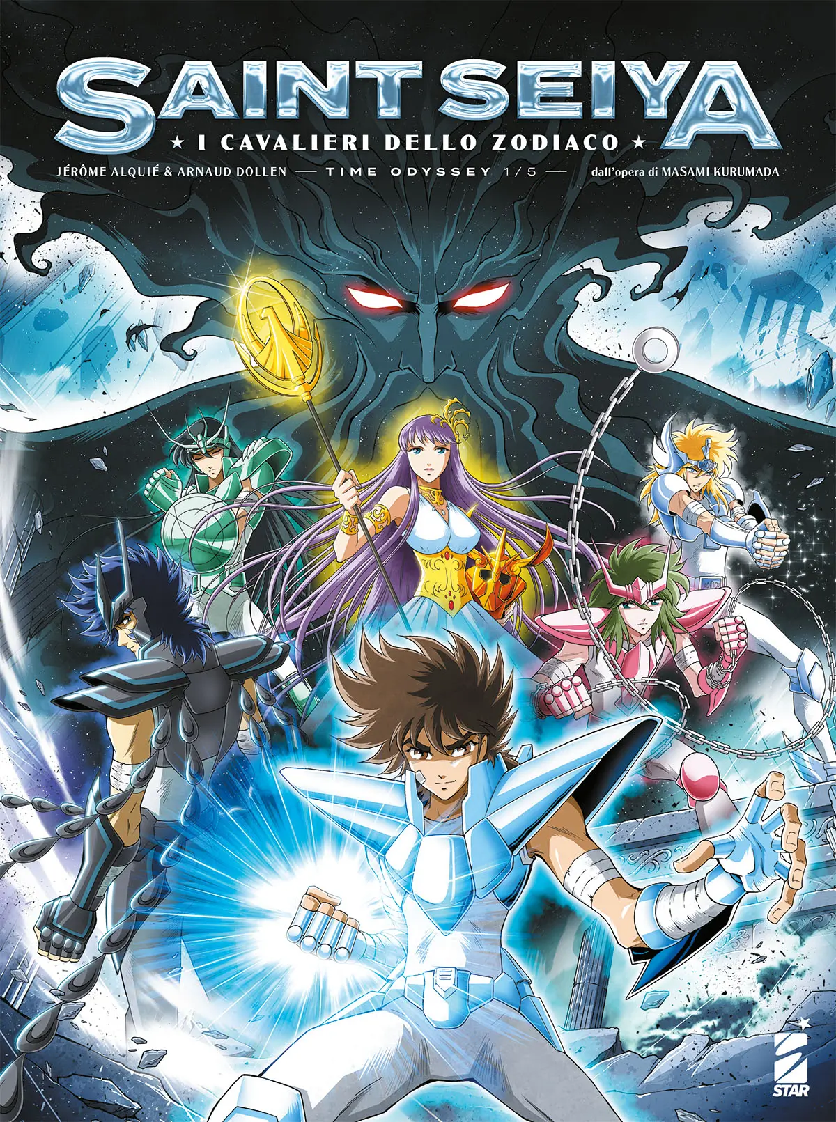 la copertina di I CAVALIERI DELLO ZODIACO - SAINT SEIYA: TIME ODYSSEY - nerdface