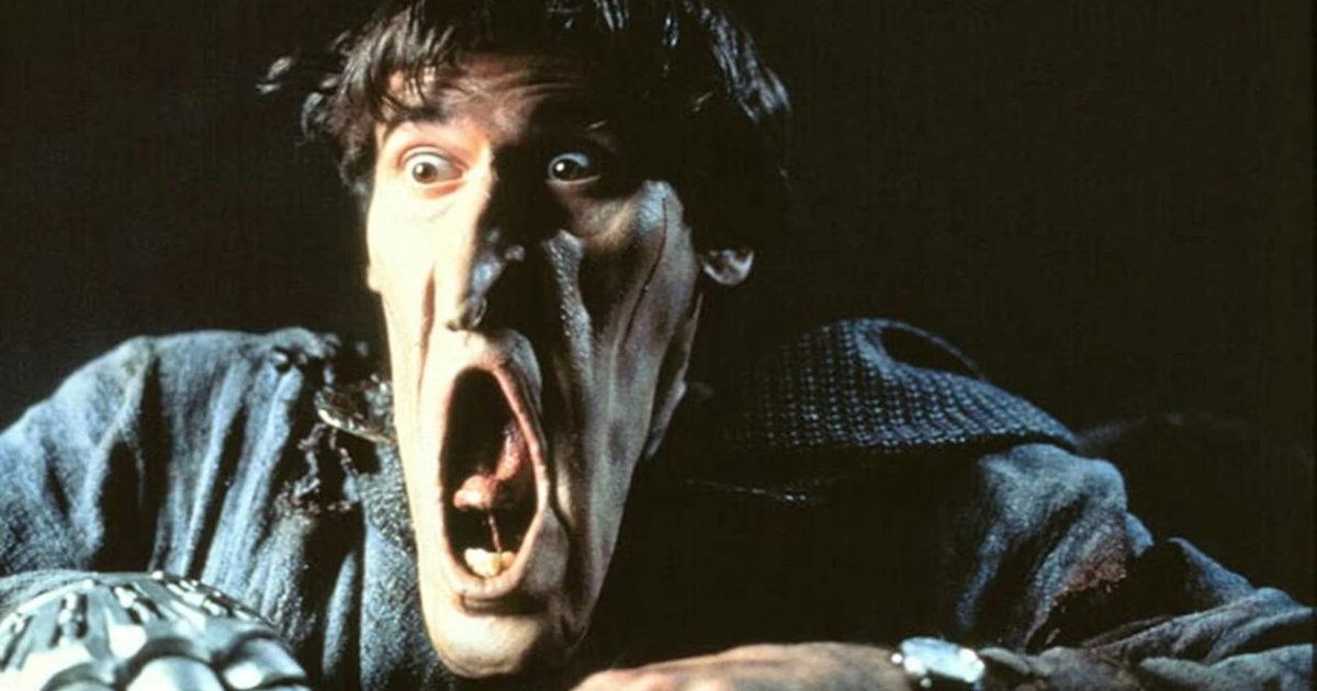 il volto deformato di ash ne l'armata delle tenebre - nerdface
