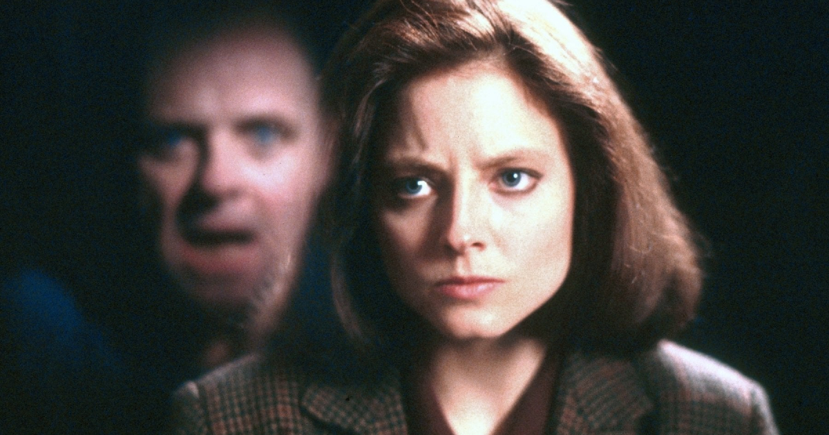 jodie foster parla a un terrificante anthony hopkins ne il silenzio degli innocenti - nerdface