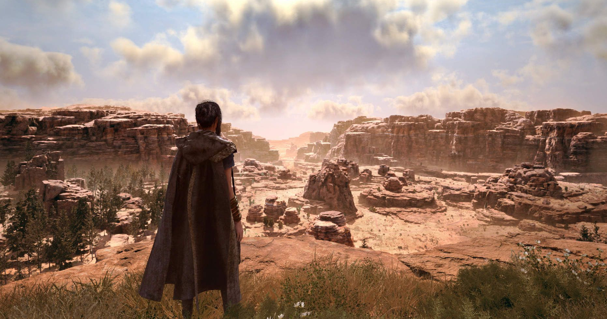 la protagonista di fospoken osserva il panorama desertico - nerdface