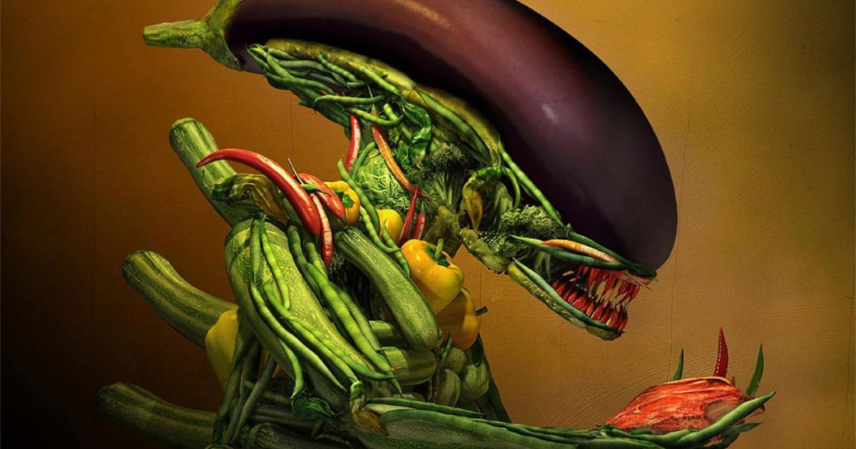 uno xenomorfo fatto di vegetali: un alieno o la fantasia di un alienato? - nerdface