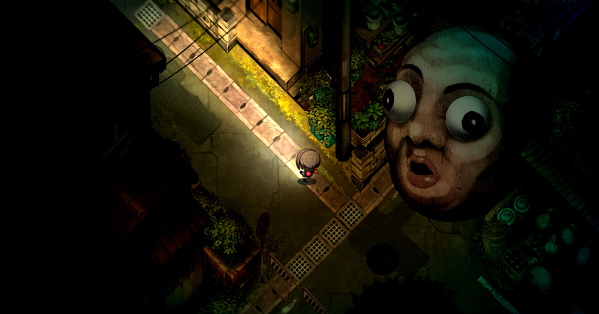 la protagonista di yomawari lost in the dark affronta un enorme testone - nerdface