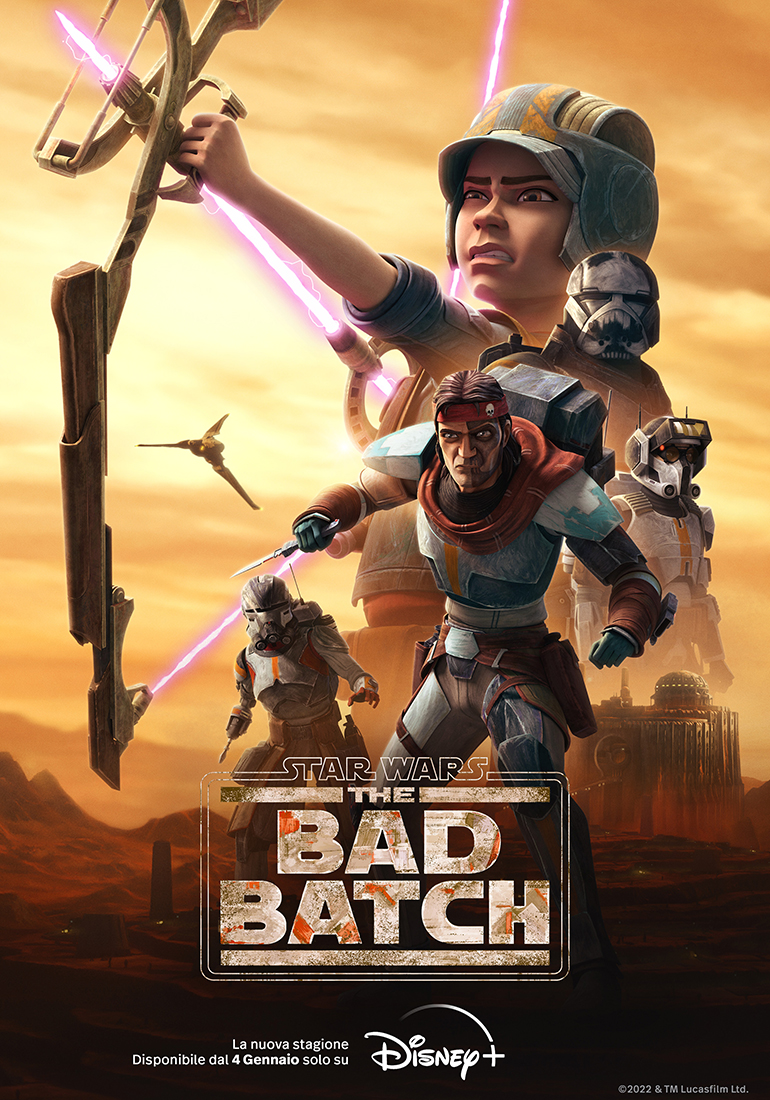 la key art della seconda stagione di star wars the bad batch - nerdface