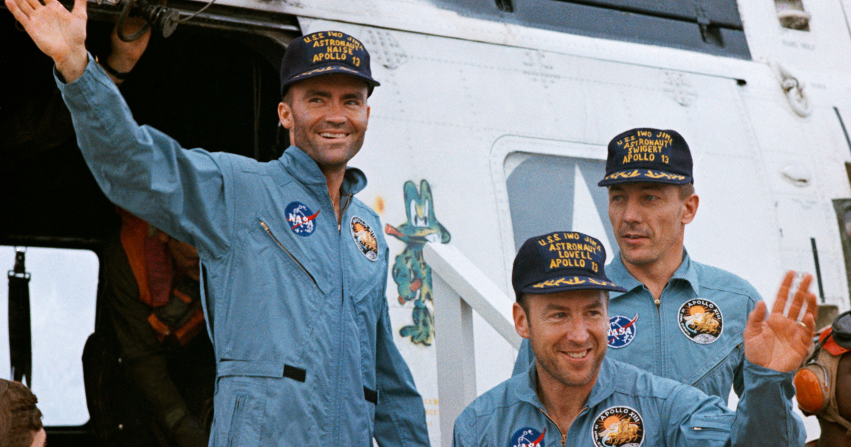 gli astronauti dell'apollo 13 finalmente sani e salvi a casa: dei veri pionieri - nerdface