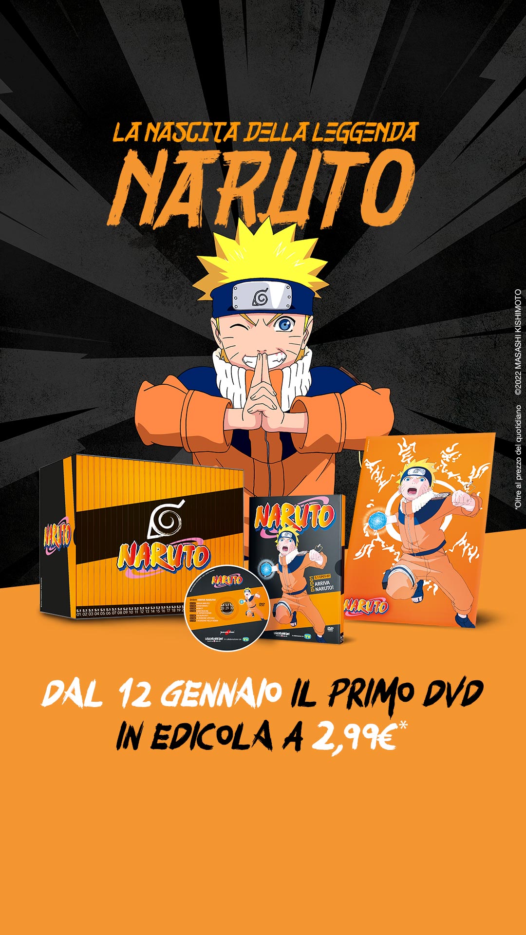 naruto in posa davanti la collezione della gazzetta dello sport - nerdface