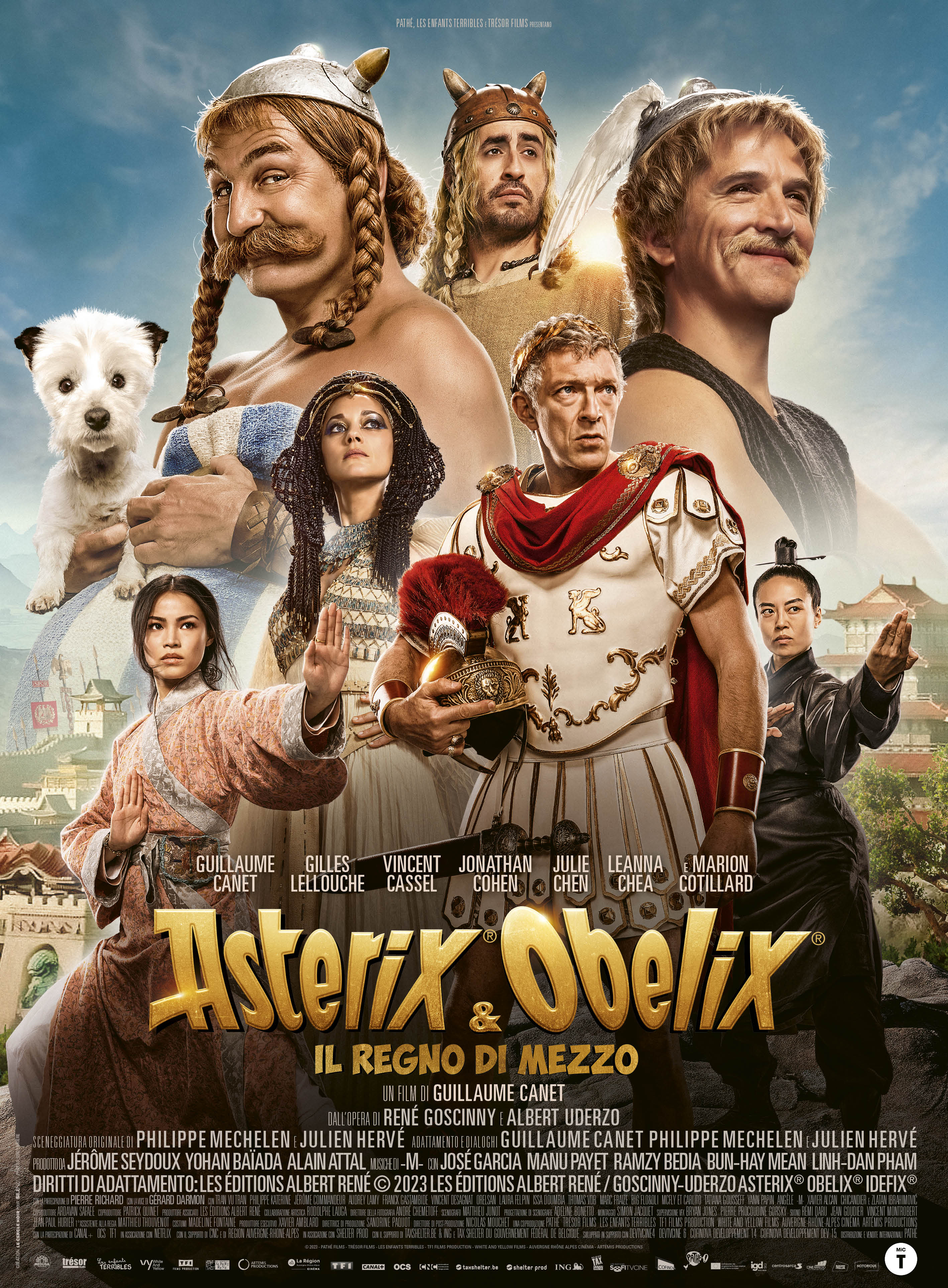 il poster ufficiale di asterix e obelix il regno di mezzo - nerdface