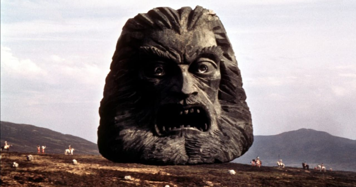 il testone di zardoz atterra sulla terra - nerdface