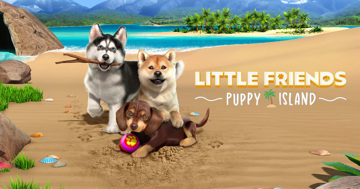 tre cuccioli di little friends puppy island - nerdface