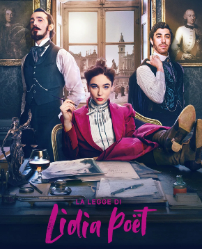 il poster ufficiale de la legge di lidia poet - nerdface