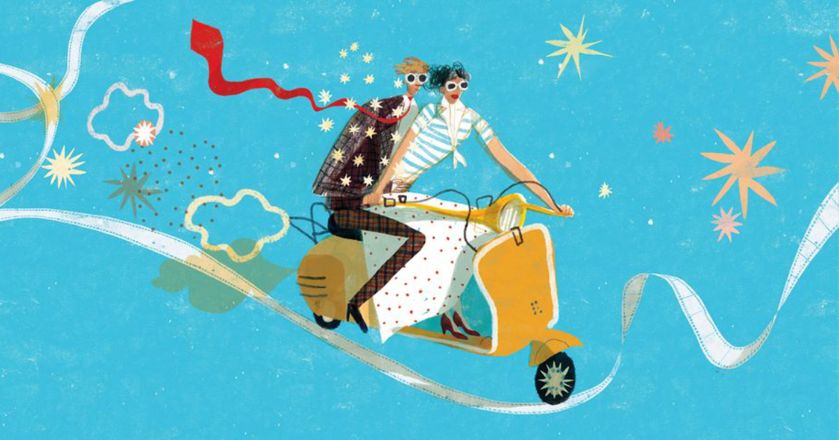 un'illustrazione di vacanze romane è sull'immagine promozionale delle iscrizioni al sedicicorto film festival - nerdface