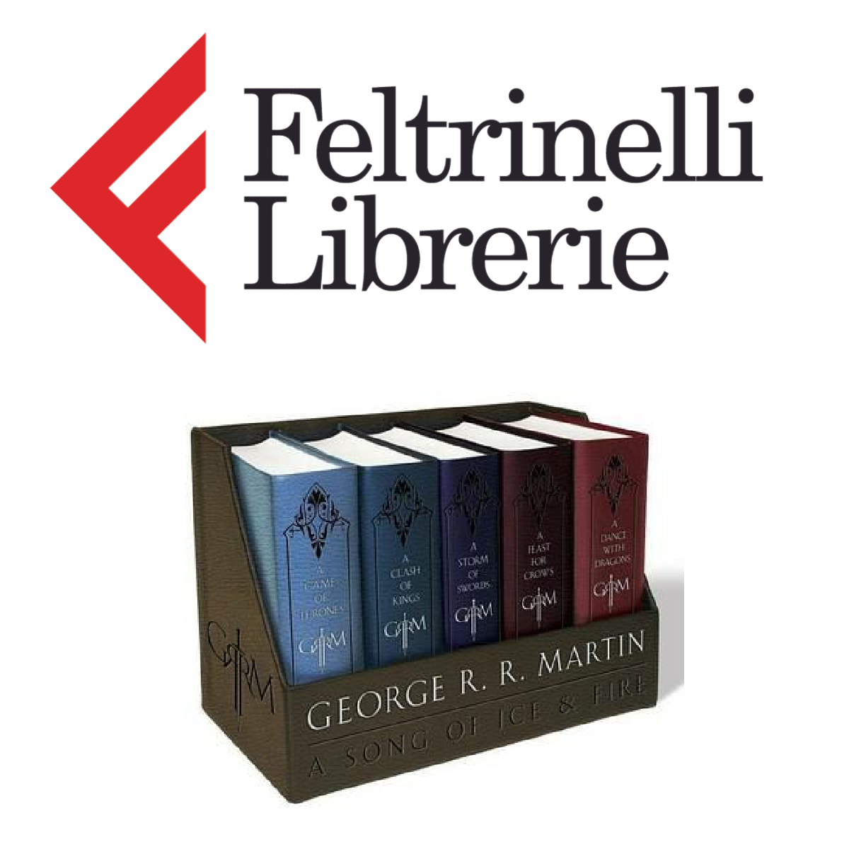 lo shop feltrinelli dove acquistare il cofanetto in inglese con tutti i libri di game of thrones - nerdface