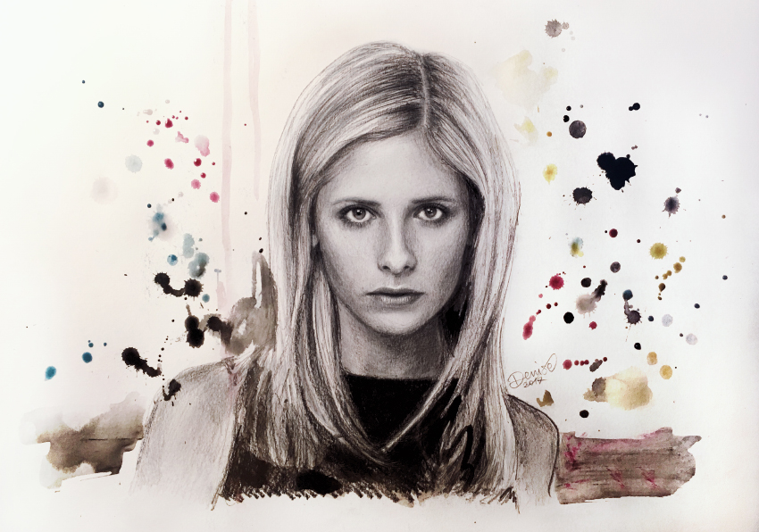 artwork di buffy l'ammazzavampiri realizzato da denise esposito - nerdface