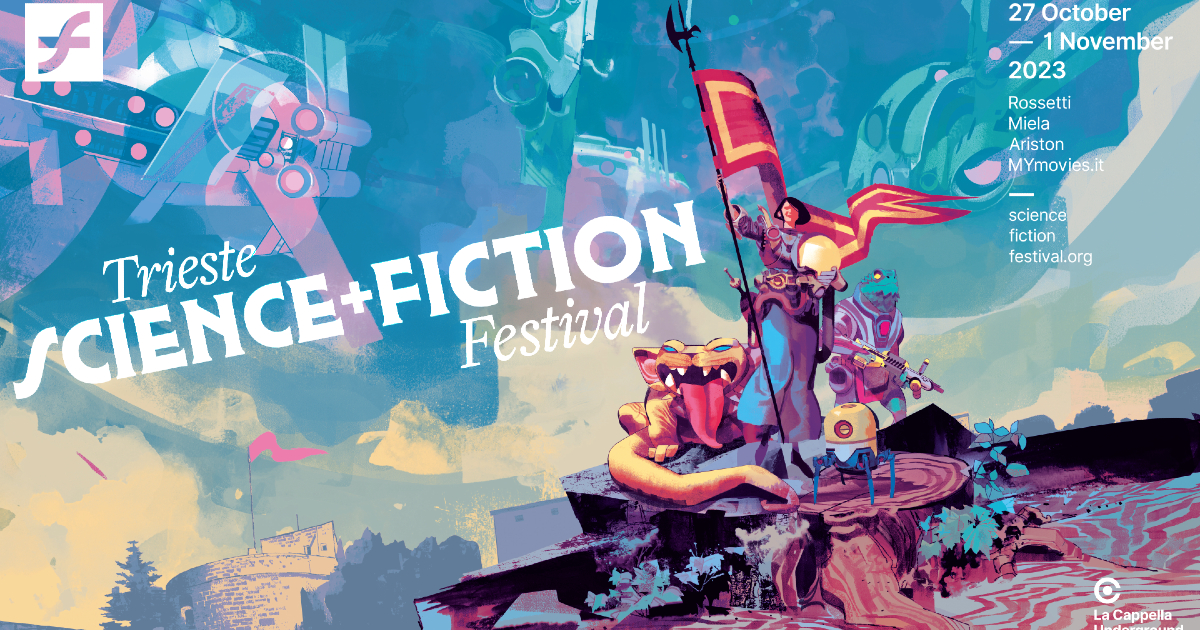 il poster di gigi cavenago per il trieste science fiction festival 2023 - nerdface