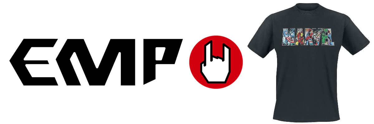 lo shop emp dove acquistare la t-shirt col logo della marvel - nerdface