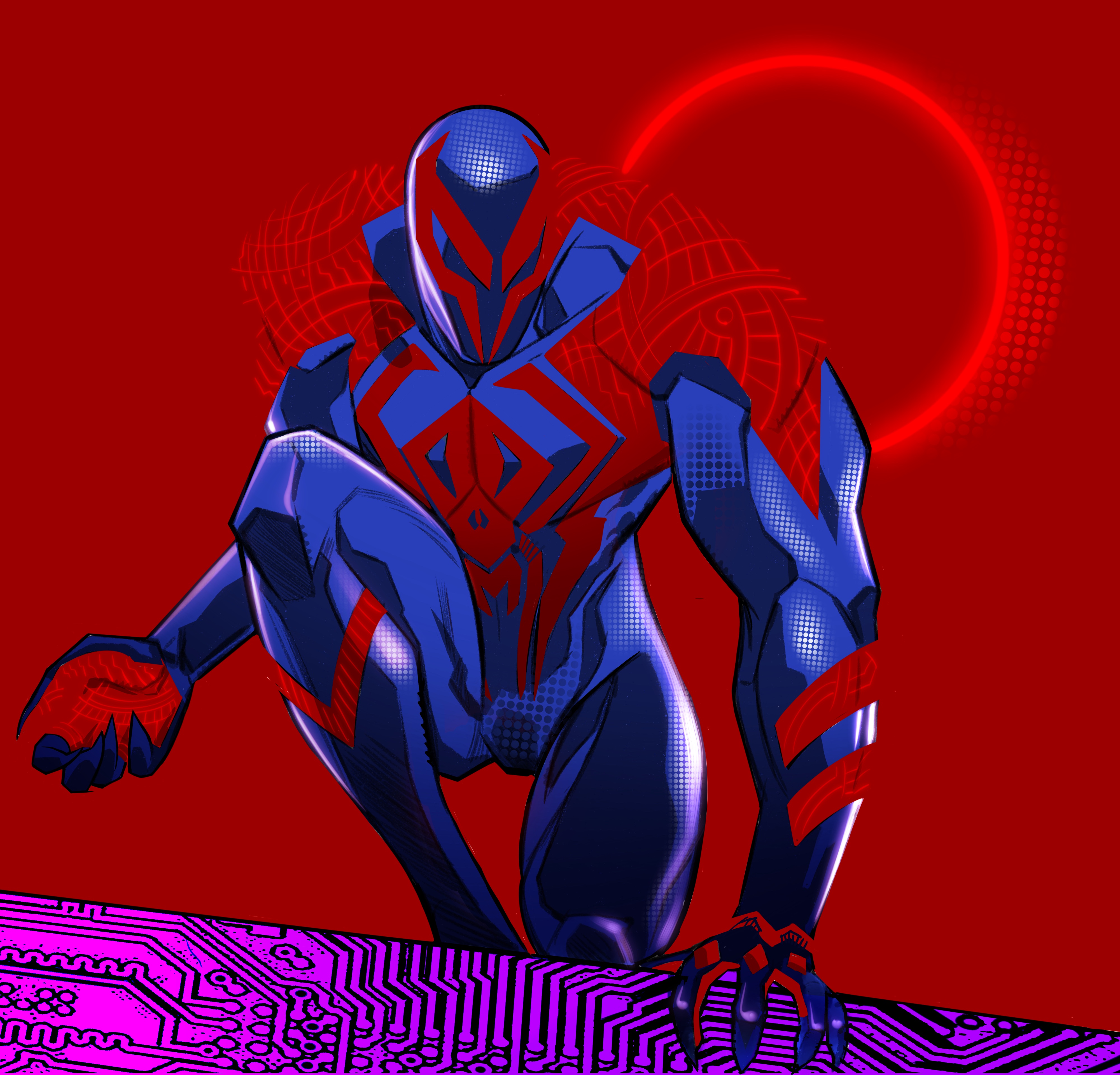 artwork di spider-man across the spider-verse di david messina - nerdface