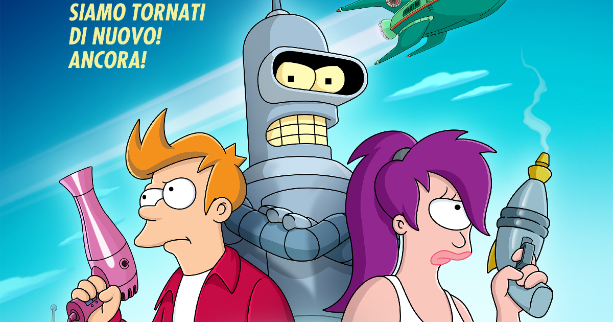 i tre protagonisti di futurama - nerdface