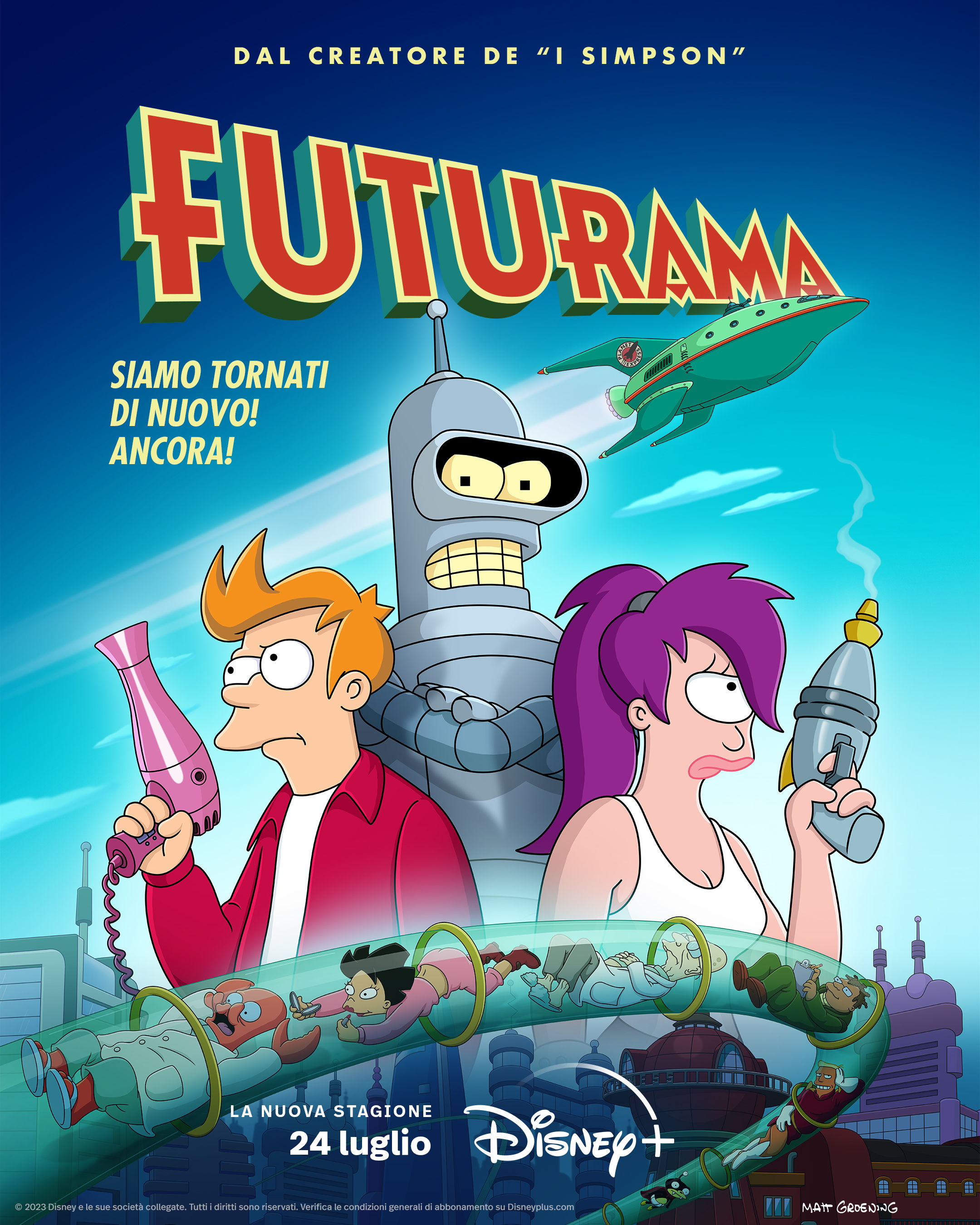 la key art dell'undicesima stagione di futurama - nerdface