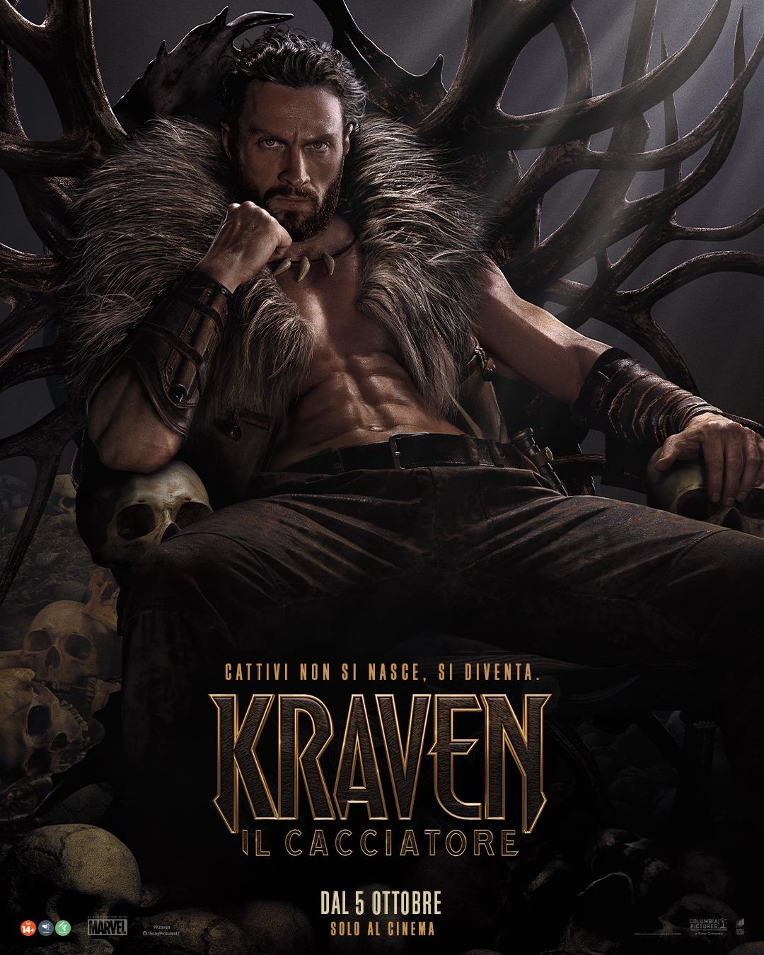 il poster ufficiale di kraven il cacciatore - nerdface