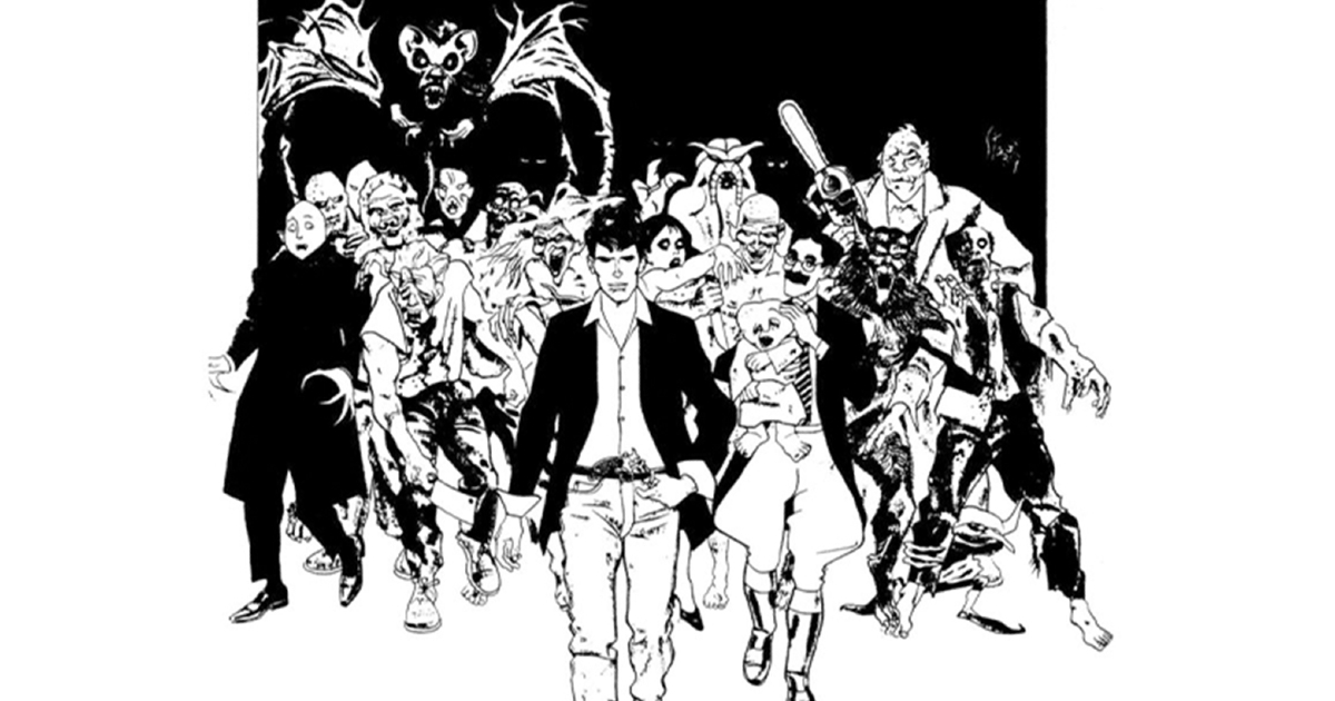 la celebre immagine di dylan dog ib stile quarto stato - nerdface