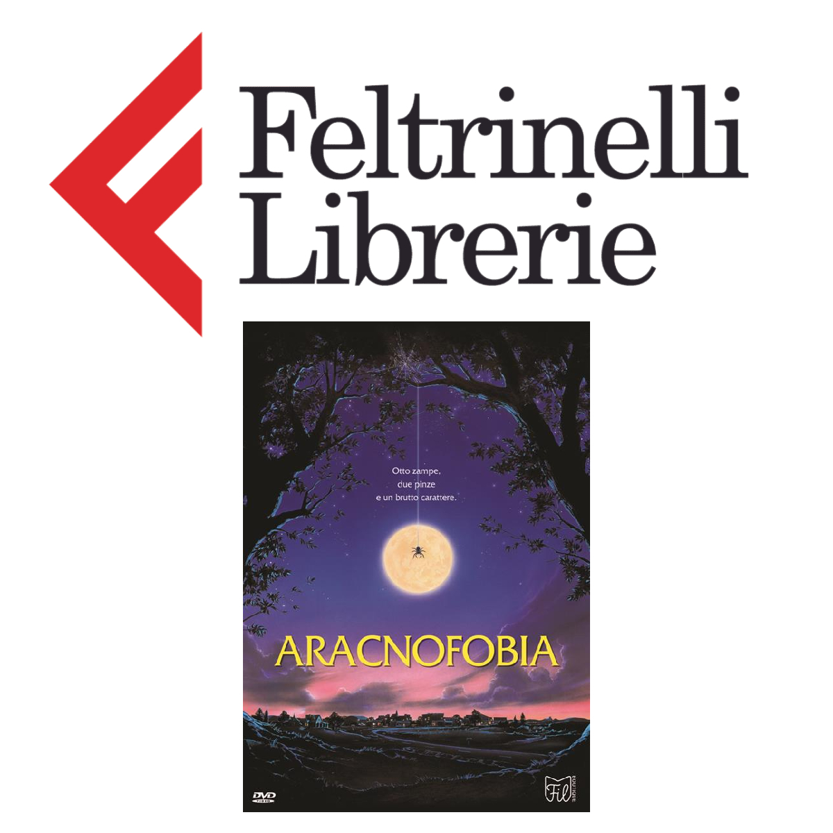 lo shop feltrinelli dove acquistare il dvd di aracnofobia - nerdface