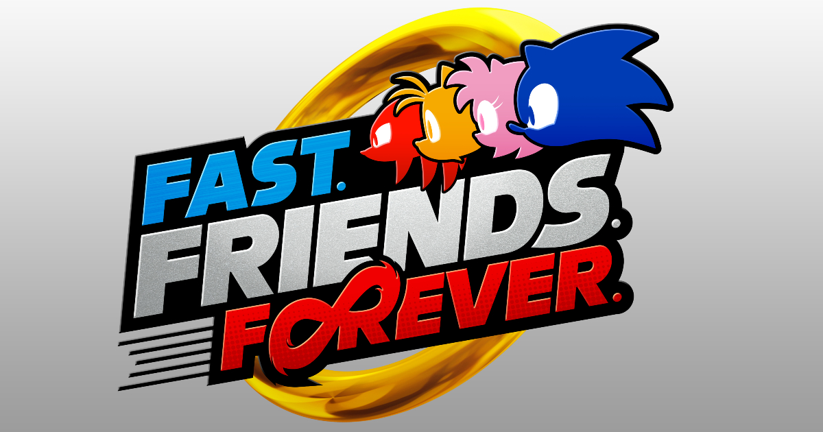 la key art di fast friends forever di sonic - nerdface