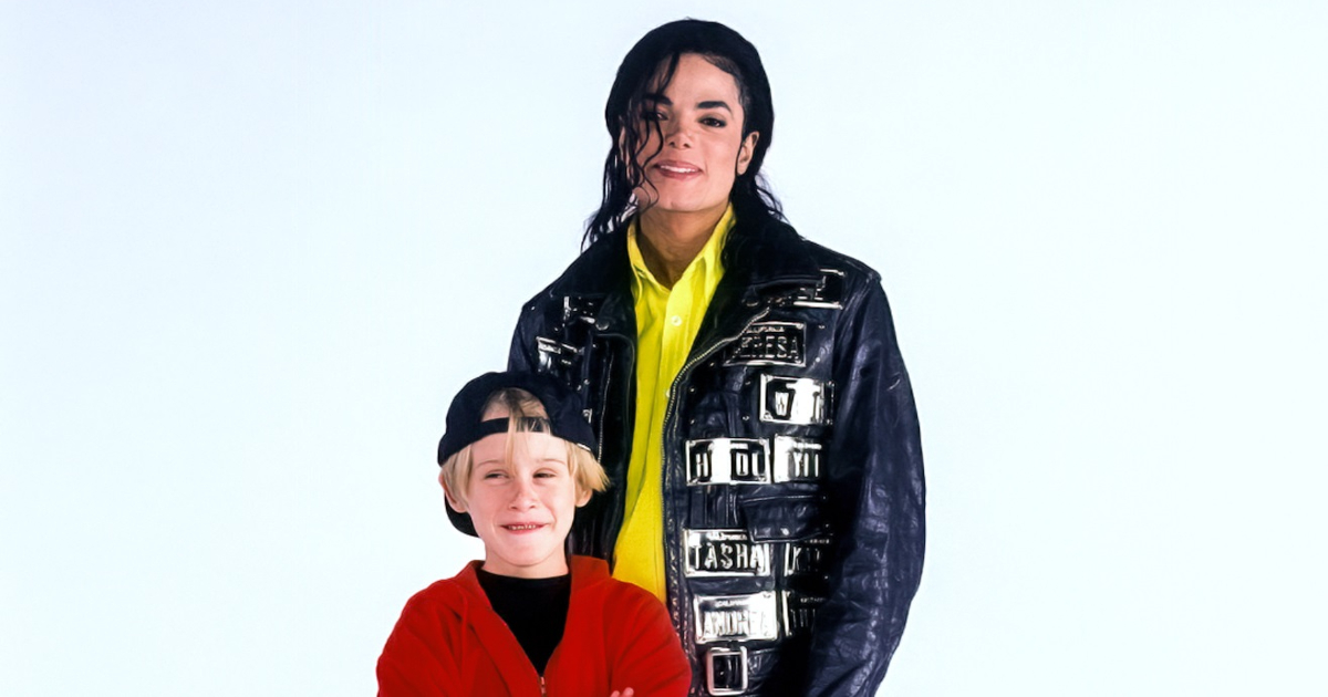 il piccolo macaulay culkin insieme a michael jackson - nerdface