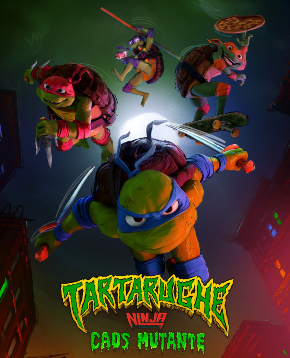 il poster di tartarughe ninja caos mutante - nerdface