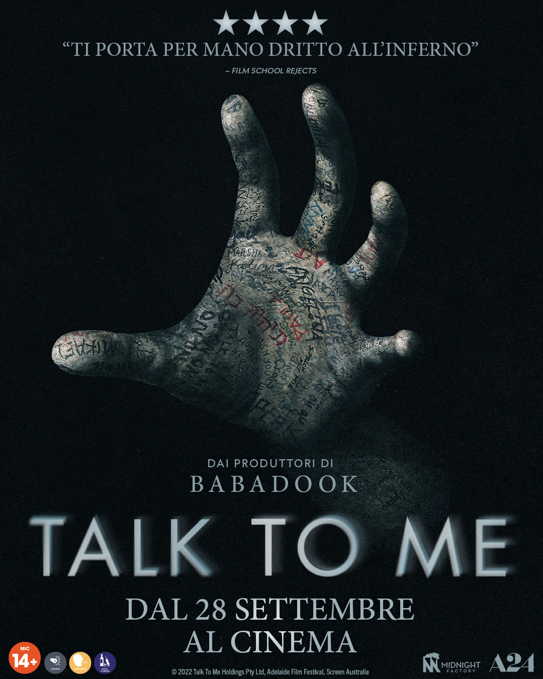 il poster di talk to me - nerdface