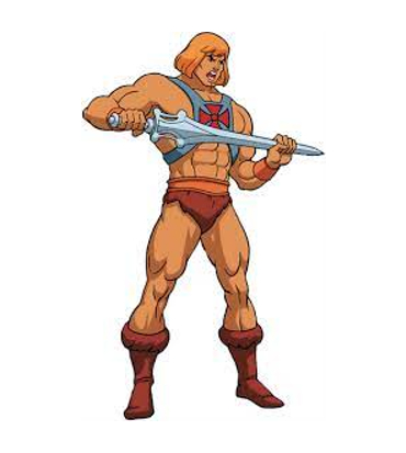 il potere di greyskull scorre im he-man nel cartone masters of the universe - nerdface