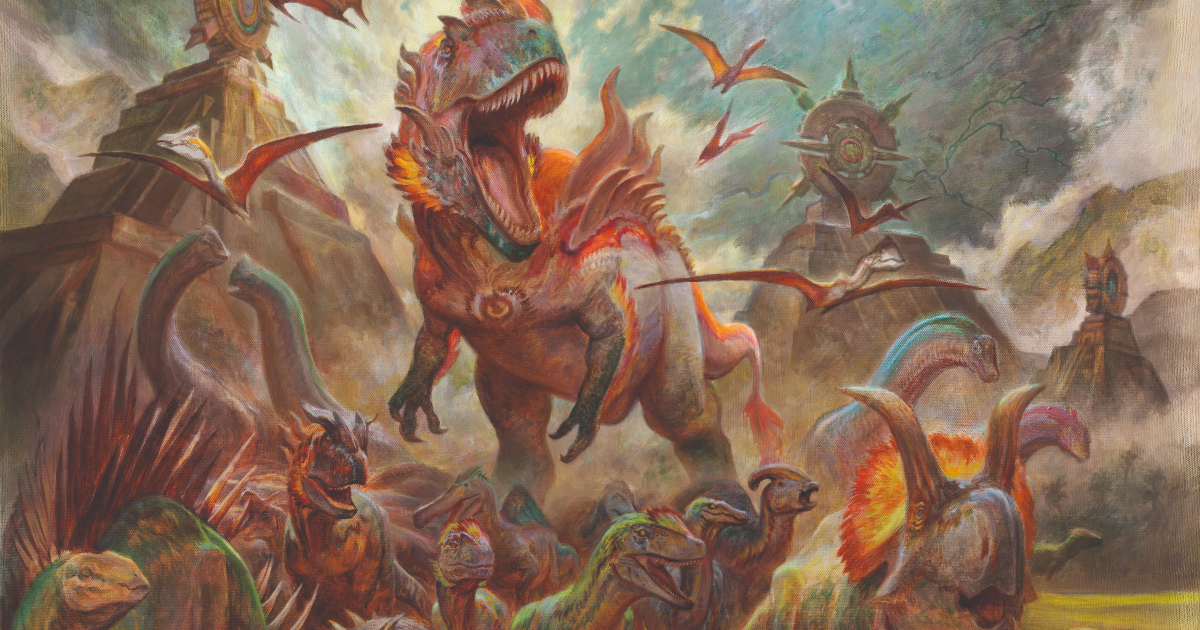 i dinosauri di ixalan del nuovo mazzo di magic - nerdface