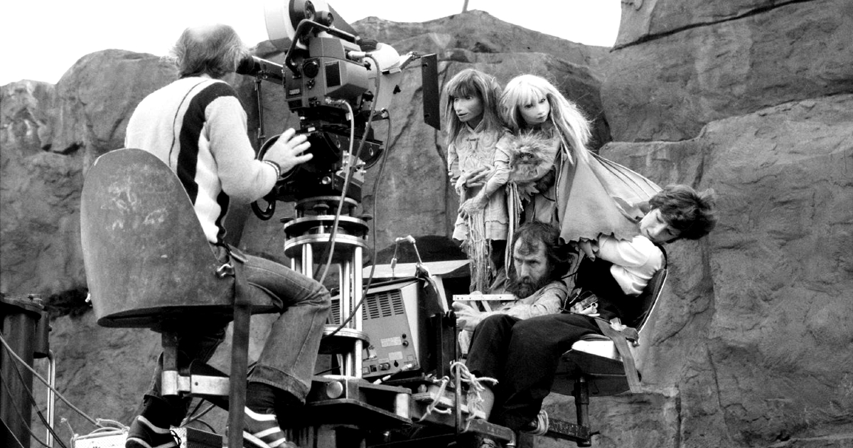 jim henson sul set di dark crystal - nerdface