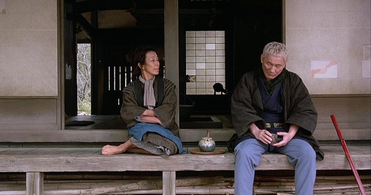 zatoichi parla con una donna - nerdface