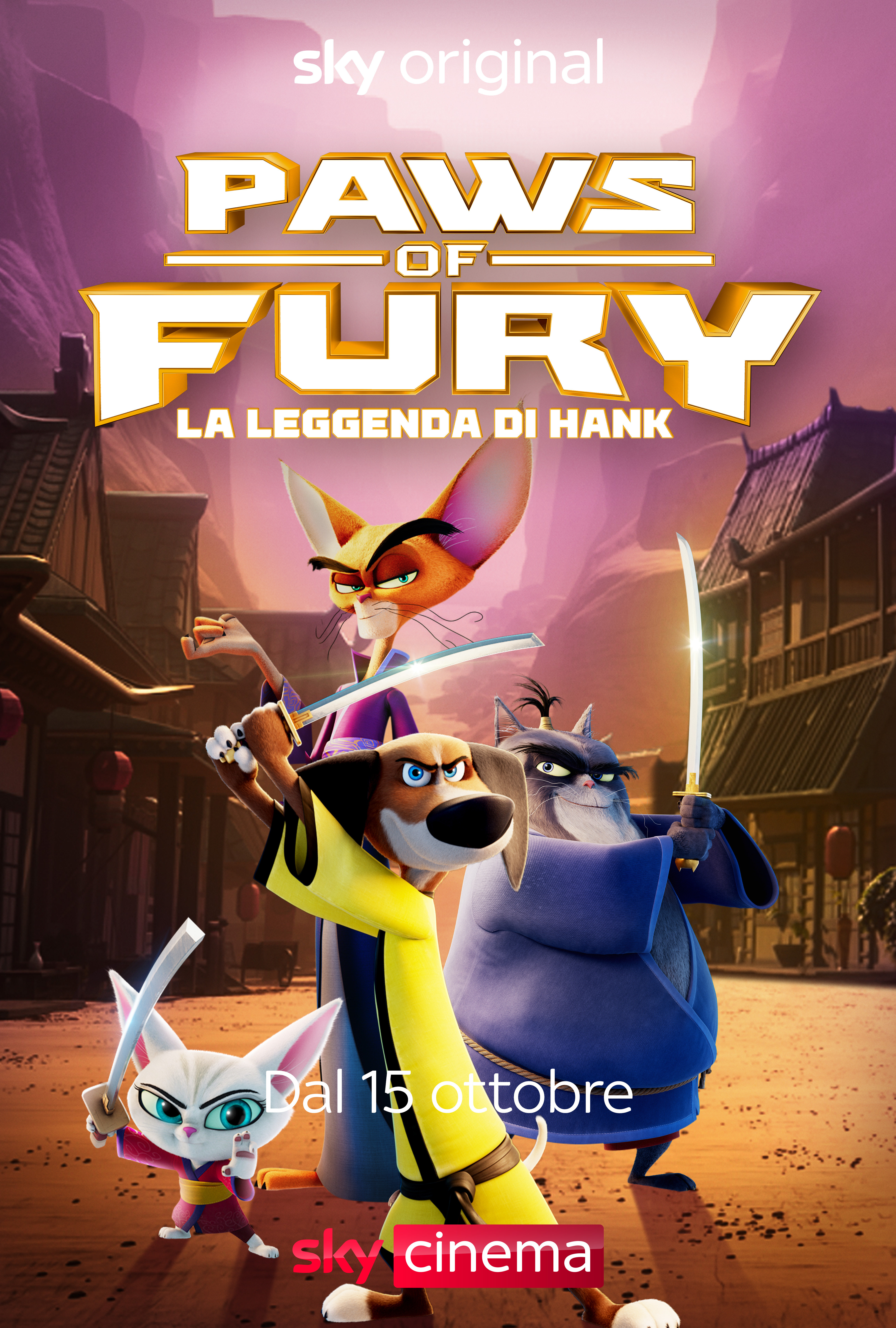 il poster di paws of fury - nerdface