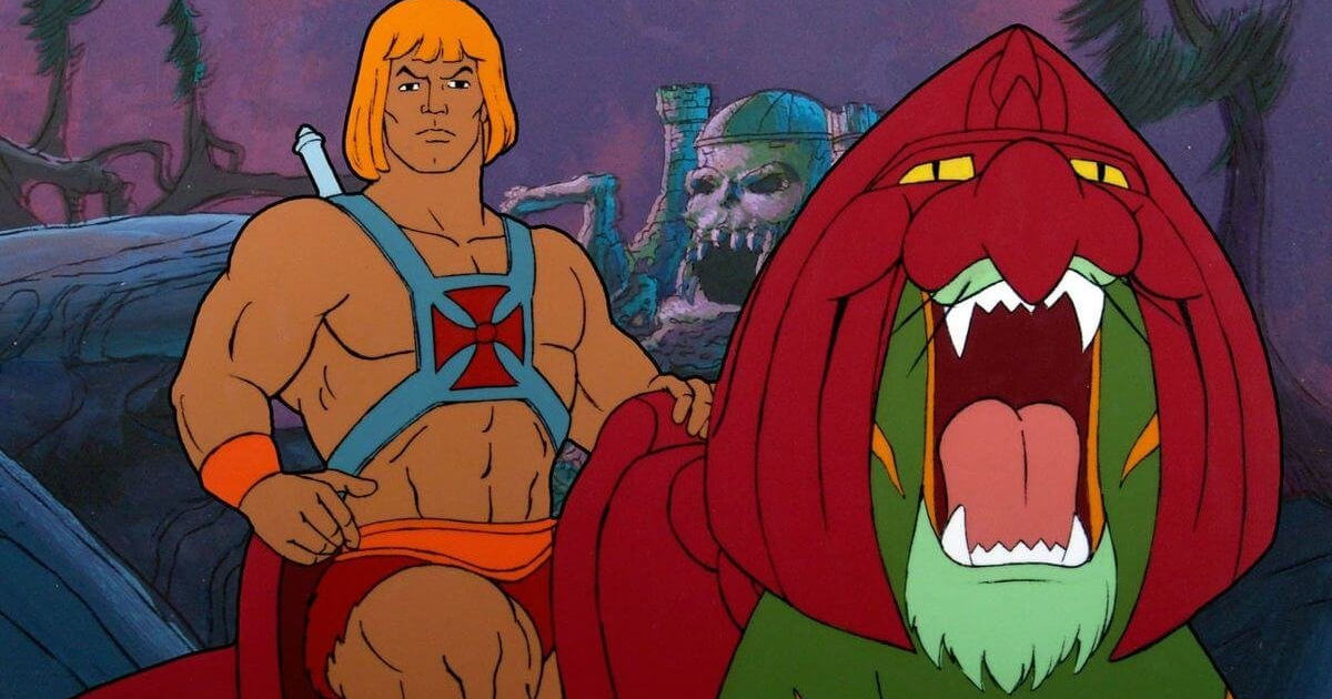 he-man in sella a battle cat in mastersof the universe - nerdface