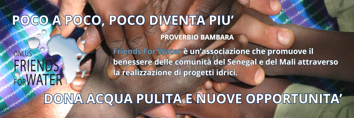 il banner di friends for water - nerdface