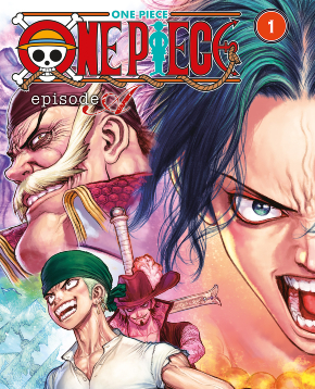 la cover del manga one piece episode a - nerdface