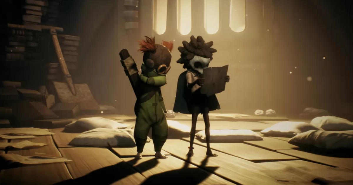 i due protagonisti del gameplay video di little nightmares 3 - nerdface