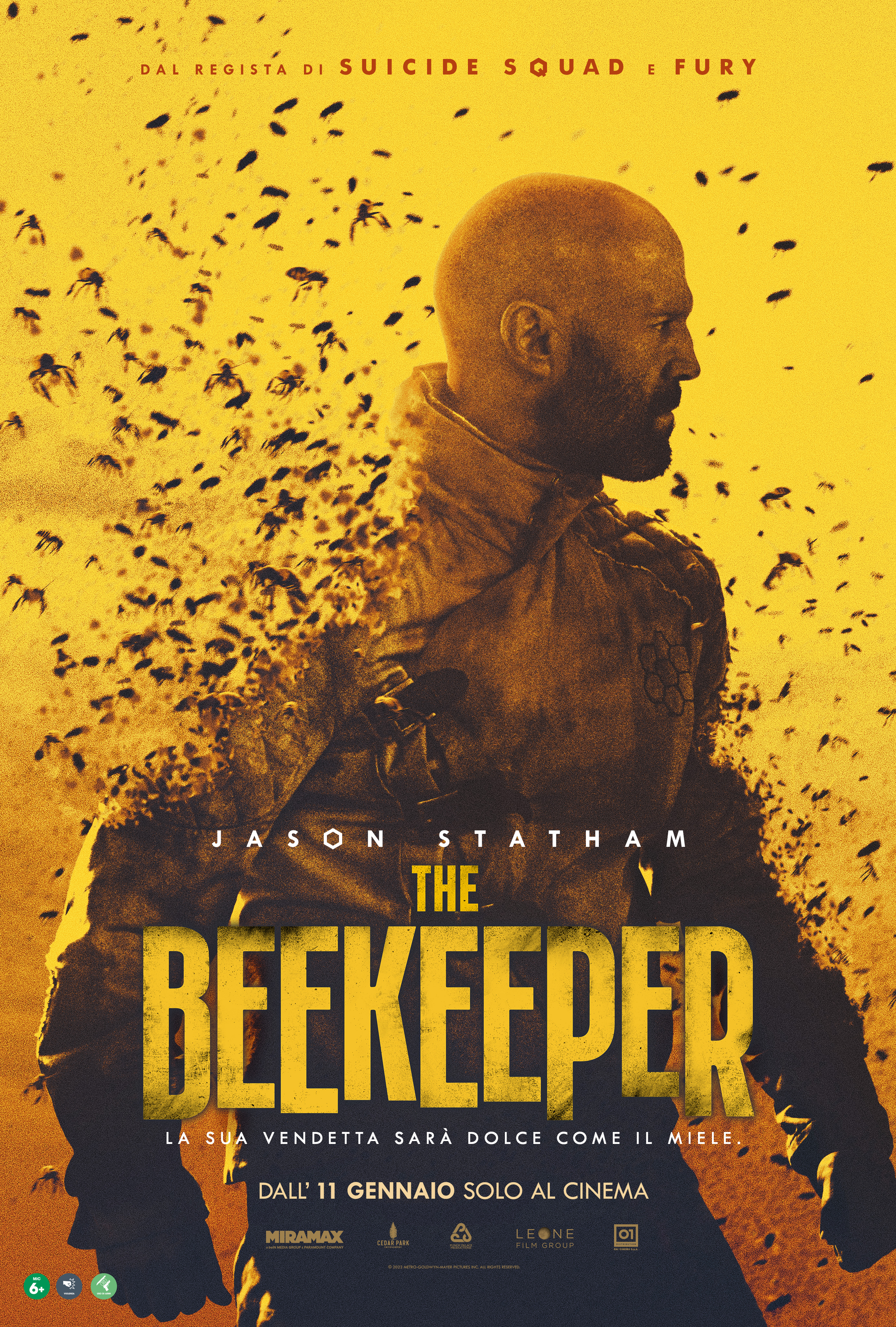 il poster di the beekeeper - nerdface