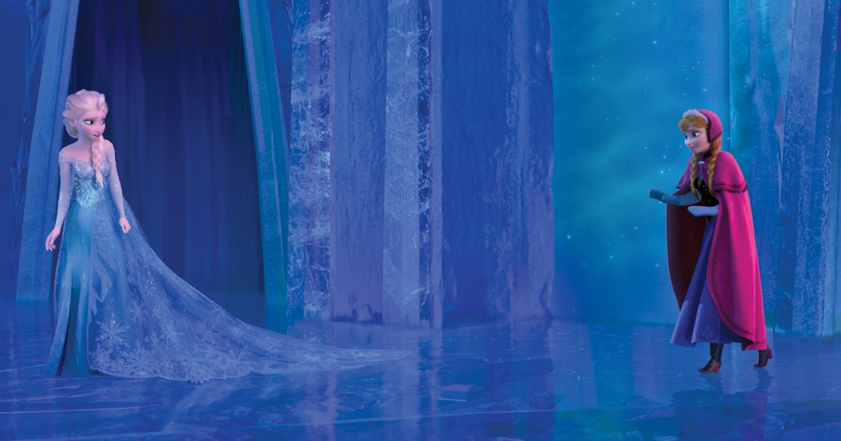 le due sorelle di frozen, elsa e anna - nerdface