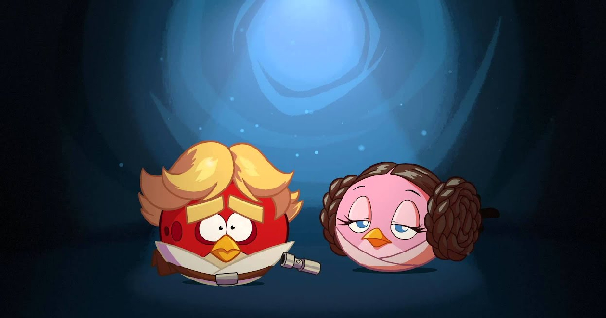 l'uccello rosso con la spada laser in angry birds star wars - nerdface