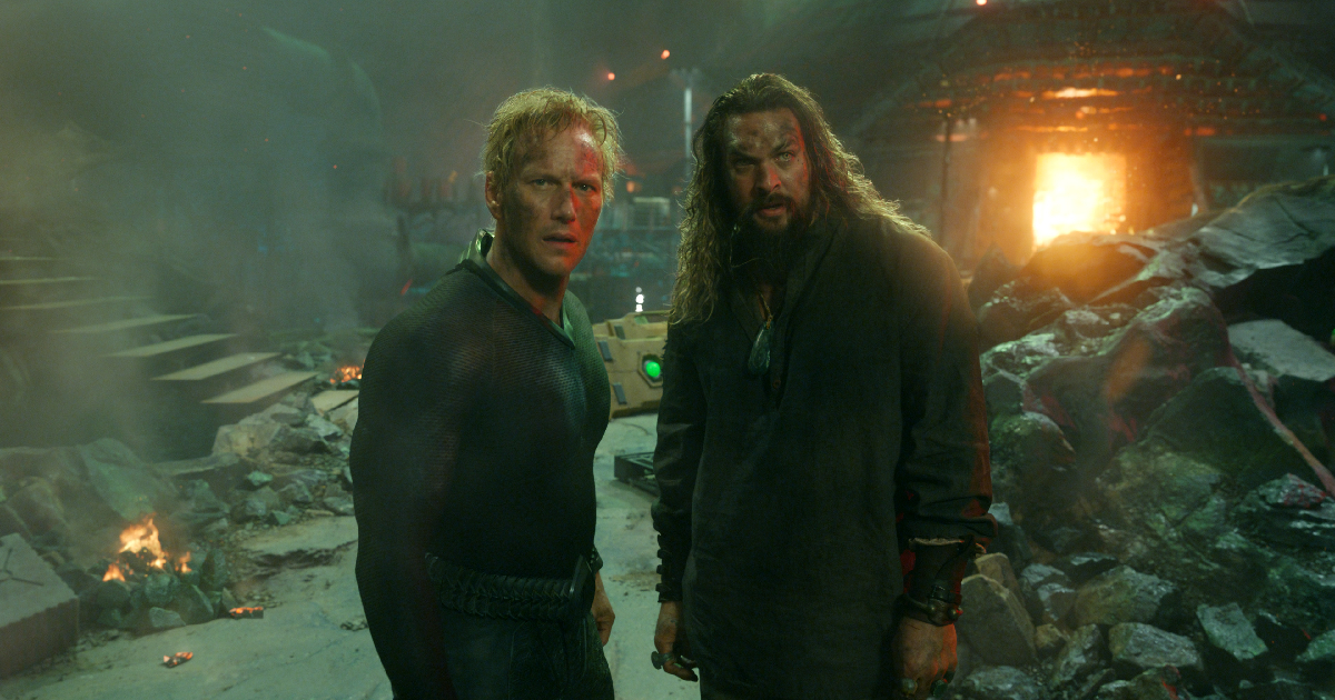 jason momoa e patrick wilson in aquaman e il regno perduto - nerdface