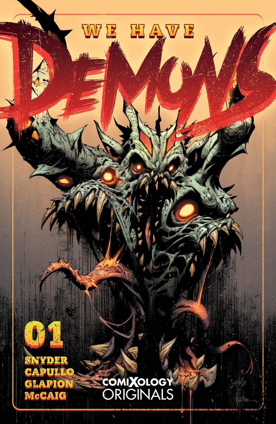 la cover del fumetto we have demons - nerdface