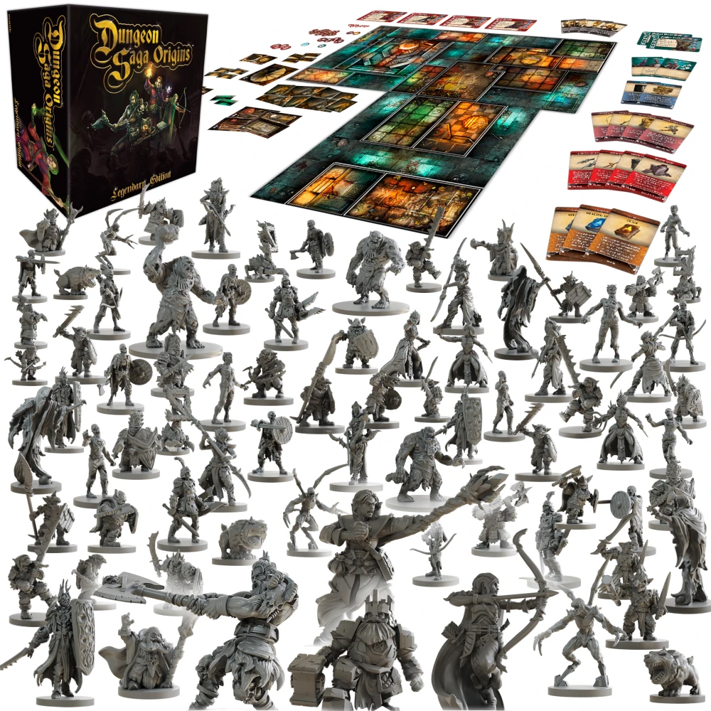 i dettagli del contenuto di dunegon saga origins limited edition - nerdface