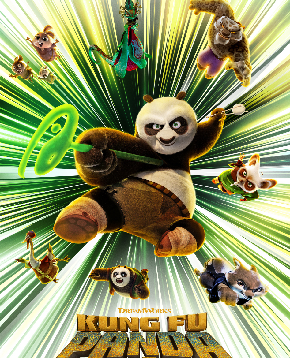 il poster ufficiale di kung fu panda 4 - nerdface