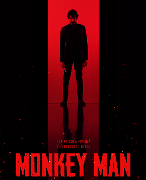 il poster ufficiale di monkey man - nerdface