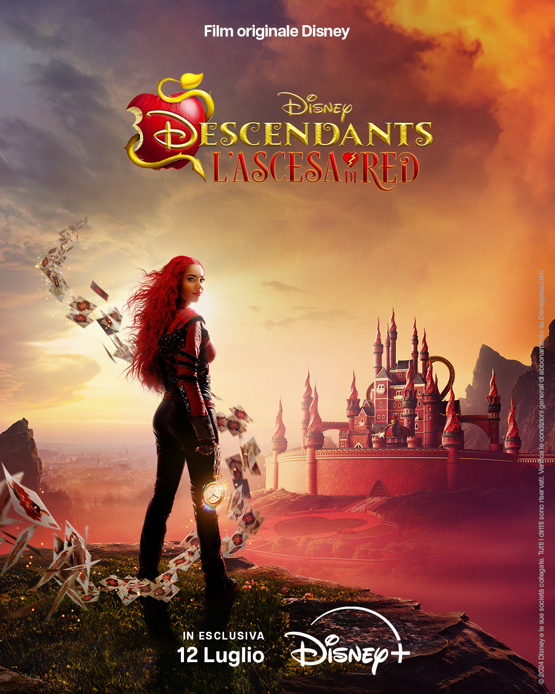 il poster ufficiale di descendants l'ascesa di red - nerdface